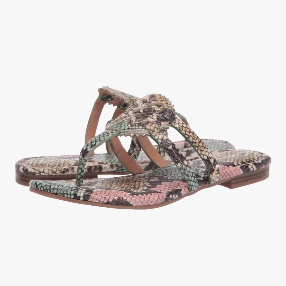 Circus by Sam Edelman Stylish Multicolor Snake Print Sandals